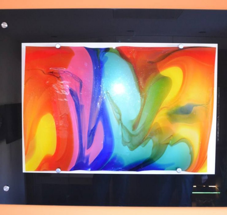 Glasbild