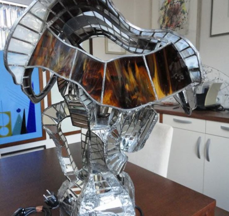 Lampe aus Glas