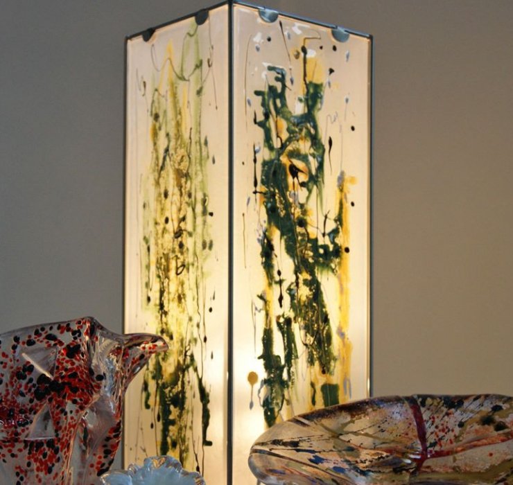 Lampe aus Glas