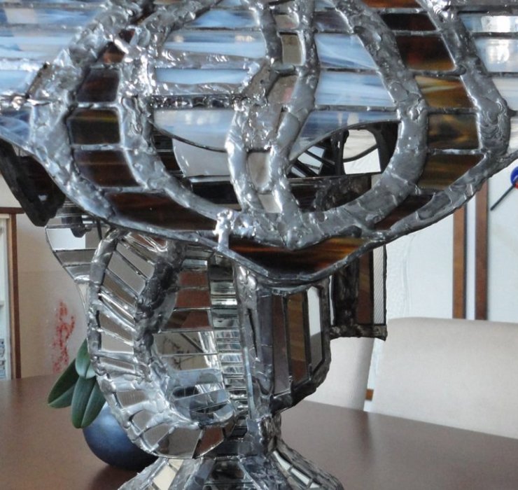 Lampe aus Glas