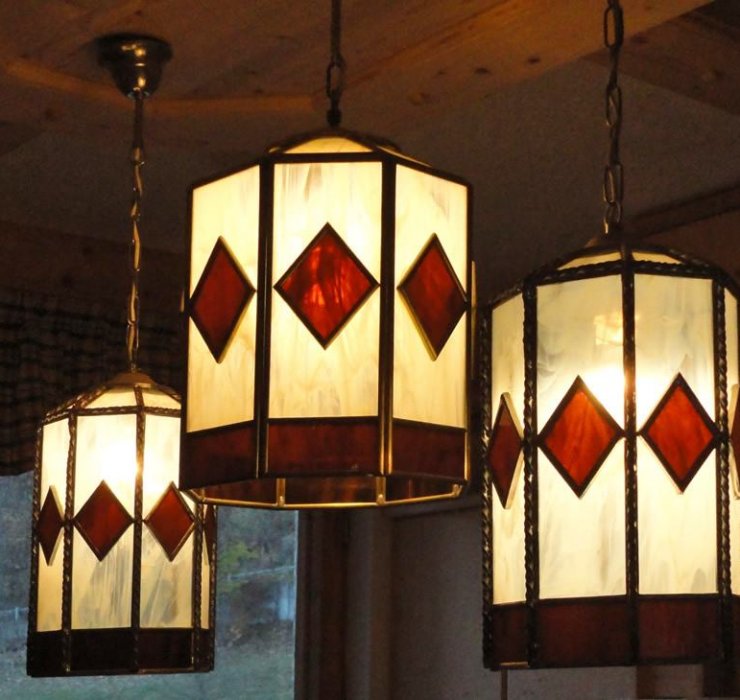Lampe aus Glas