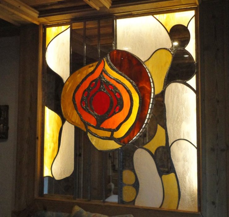 Lampe aus Glas