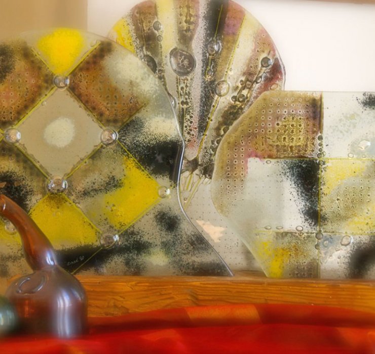 Lampe aus Glas