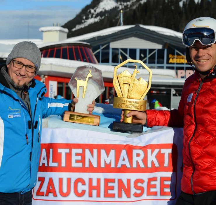 Pokale Audi FIS Ski Weltcup 2019/2020 Alpine Kombination Damen © OK Zauchensee 