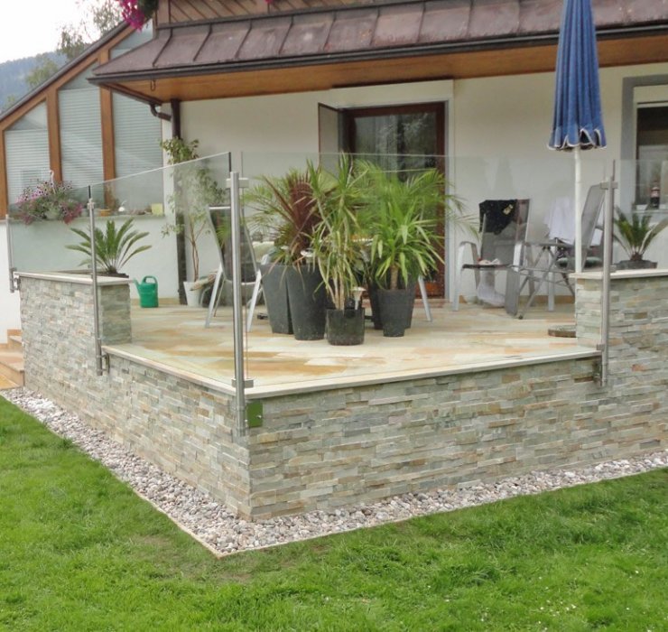 Glasgeländer Terrasse