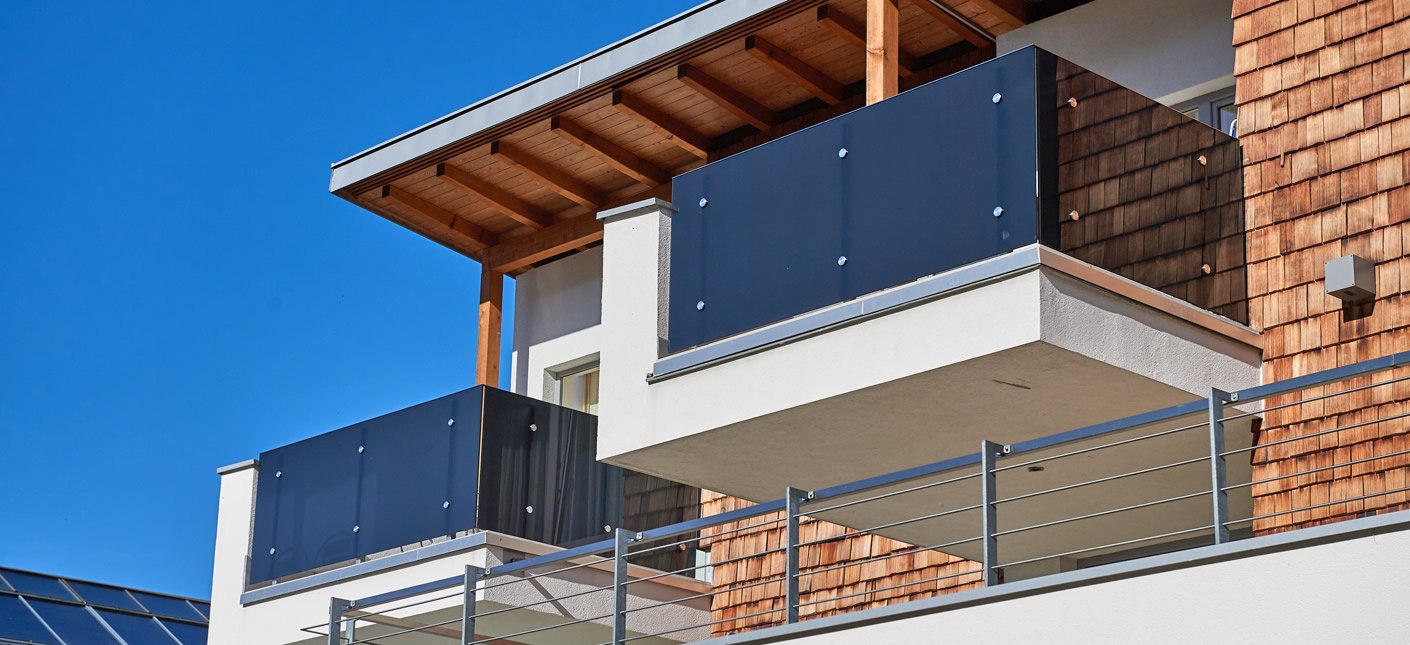 Glasbalkon mit getöntem Glas - Verglasungen aller Art von Glaserei Zand